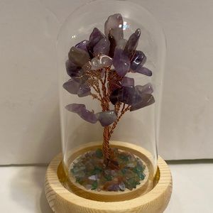 Crystal Money Tree  Natural Amethyst Quartz Gem